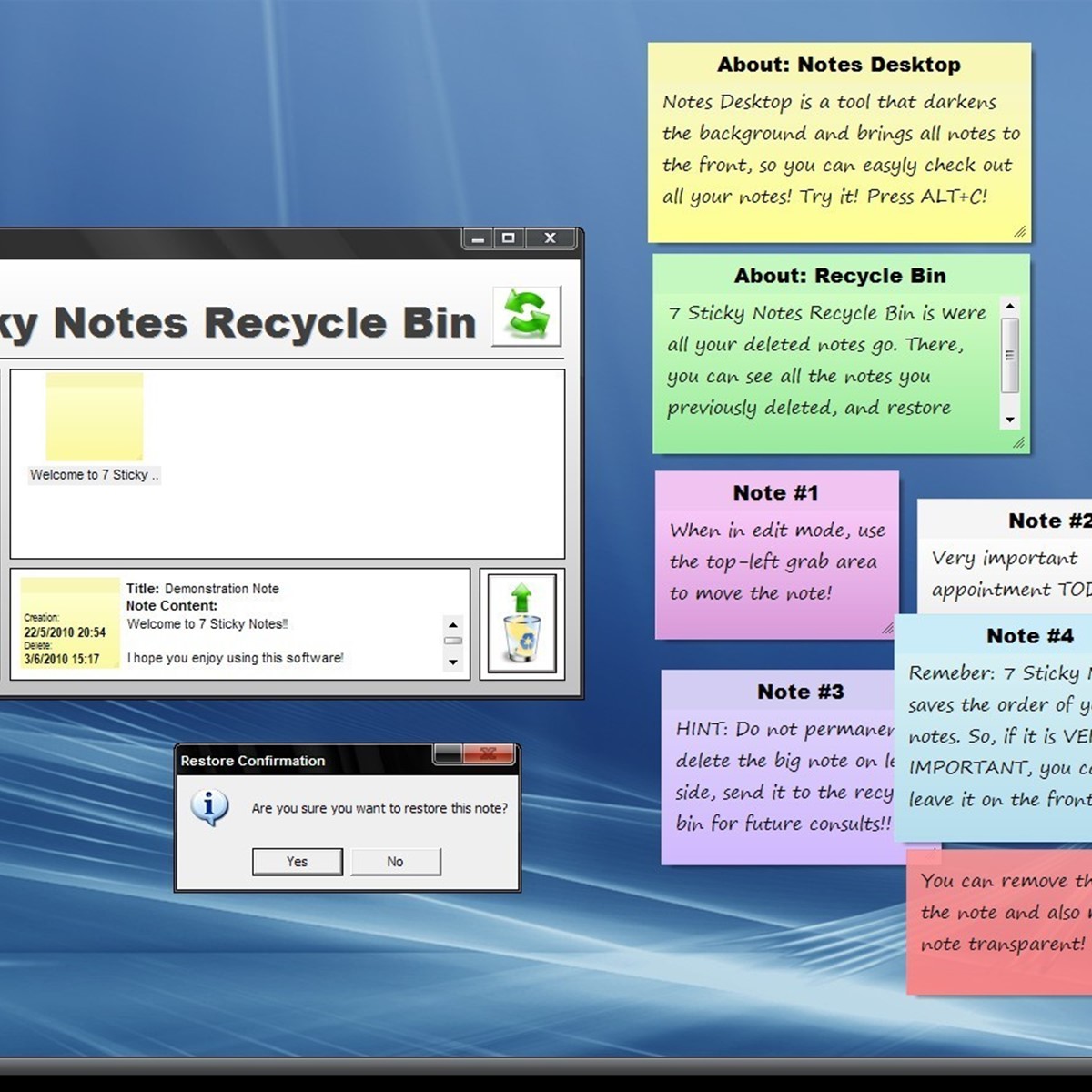 sticky notepad download